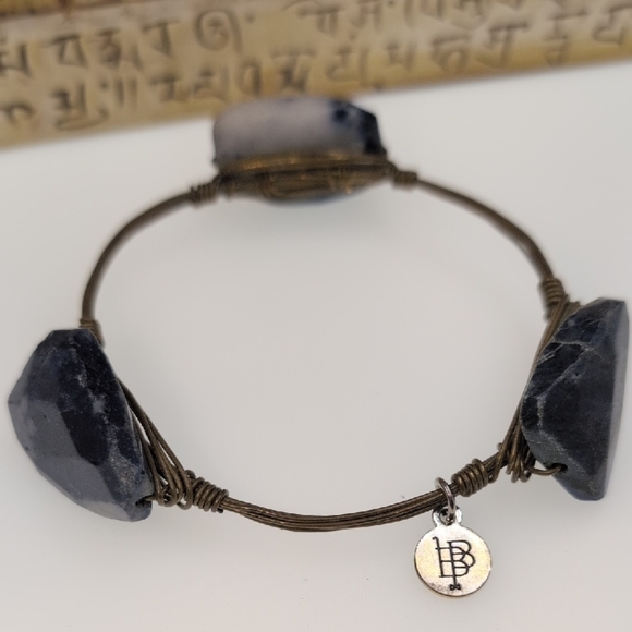 Bourbon and Bowties Blue Stone Bracelet - Picture 3 of 6